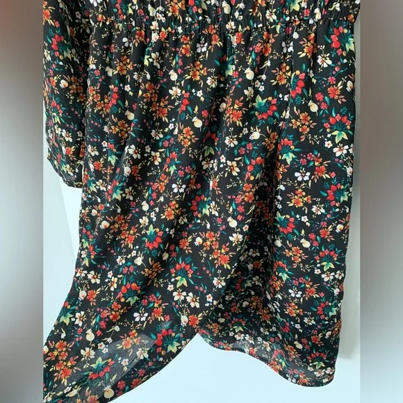 J. Crew Floral Long Sleeve Dress Lined - Picture 2 of 7